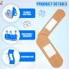 400 Pcs Bandages Bulk Various Sizes Food Service Waterproof Adhesive Bandages Sterile Processing Non Stick Strips Pad for First Aid & Wound Care Protection(2 Styles) view 3