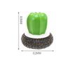 Cactus Shaped Brush with Handle Remover Detachable Dish Bowl Ball Dish Pot Sink Washing Tool Kitchen Scrubber for Kitchen Black view 3