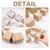 Nesting Gift Boxes Set Prank Gift Boxes Gift Wrap Boxes Surprise Box Small Square Kraft Paper Box Inside Box Gift Set for Christmas Halloween Birthday 10 Cartons No Lids (1.7-3.5 Inch), Brown view 3