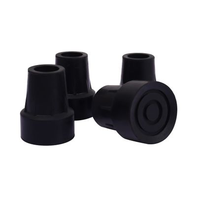 7/8 Inch Cane Tips Kotiorname Cane Rubber Tips Replacement Black, Heavy Duty, Non Slip, 4 Pack