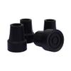 7/8 Inch Cane Tips Kotiorname Cane Rubber Tips Replacement Black, Heavy Duty, Non Slip, 4 Pack view 1