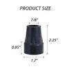7/8 Inch Cane Tips Kotiorname Cane Rubber Tips Replacement Black, Heavy Duty, Non Slip, 4 Pack view 4