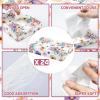 Yinder 24 Packs 960 Sheets Tissue Cube Car Facial Boxes Disposable Facial Travel Tissues Holder Soft Watercolor Boxes 2 Ply 40 Sheets for Wedding Household Car Kitchen Bathroom(Flower) view 4