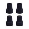 3/4 Inch Cane Tips Kotiorname Heavy Duty Cane Rubber Tips Replacement (4 Pack, Black) view 1