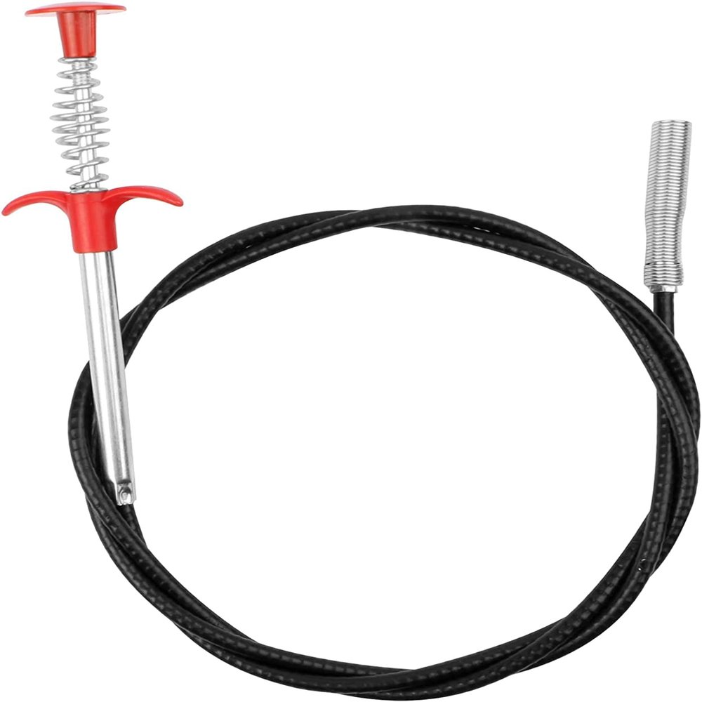 62"Drain Clog Remover Tool, Drain Cleaner Flexible Grabber Claw Reacher Tool with 4 Claws Bendable Hose Pick Up Reaching Assist Tool for Litter Pick, Home and Kitchen Sink, Drains, Toilet