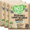 Eco Laundry Sheets Detergent - Unscented 3Pack 240Loads - Zero Plastic Packaging - Travel Laundry Detergent - 120 Sheets view 1