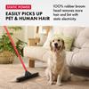 Pet Hair Remover Rubber Broom - Carpet Rake for Pet Hair Removal on Hardwood Floor, Carpet & Tile - Picks Up More Dust & Debris - Slanted Side Bristles for Corners - Rinse to Clean view 2