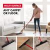 Pet Hair Remover Rubber Broom - Carpet Rake for Pet Hair Removal on Hardwood Floor, Carpet & Tile - Picks Up More Dust & Debris - Slanted Side Bristles for Corners - Rinse to Clean view 3