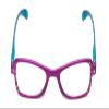 Calabria 837 Womens Metallic Reading Glasses +2.75 Purple (2 Pack) Vibrant Crystal Accents Single Power Readers Spring Hinged Hard Case Included view 3