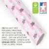 Cute Light Pink Christmas Wrapping Paper Pastel Cookie Gingerbread Gift Wrap Holiday Decoration (12 foot x 30 inch roll) view 4
