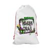 Bleu Reign Personalized Santa Sack Gift Wrap Bag Custom Name Let's Mardi Gras Yall Birthday Christmas Reusable view 1