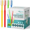 PRUVADE 36 Pack Disposable Toothbrushes with Toothpaste, Built In - Prepasted Toothbrushes Individually Wrapped | Single Use Waterless Tooth Brush with Soft Bristles for Airbnb, Hotel, Camping, Travel view 1