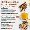 5-in-1 Ceylon Cinnamon Capsules 2355mg - Ceylon Cinnamon and Apple Cider Vinegar Capsules - Turmeric and Panax Ginseng - Cinnamon Supplements with Bioperine (120ct, Pack of 3) view 3