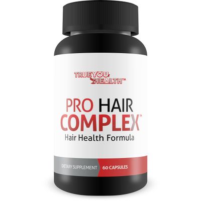 True You Health Pro Hair Complex - Hair Growth Supplement - Biotin, Vitamins & Minerals for Thicker, Stronger, Longer, Healthier Hair - Unisex Adults