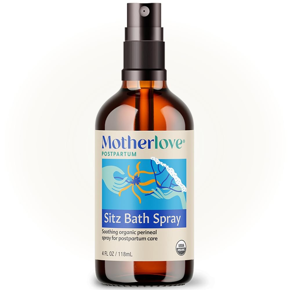 Motherlove Sitz Bath Spray (4 oz Value Size) Sitz Bath for Postpartum CareHerbal Perineal Spray w/Witch HazelUSDA Organic, Vegan, & Cruelty Free