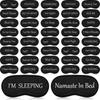 Eurzom 40 Pcs Funny Sleep Eye Mask Soft Night Mask Bulk for Sleeping Blackout Blindfolds with Adjustable Strap for Women Men Kids Nap Meditation Party Travel Gifts Favors(Black) view 1