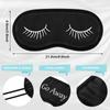 Eurzom 40 Pcs Funny Sleep Eye Mask Soft Night Mask Bulk for Sleeping Blackout Blindfolds with Adjustable Strap for Women Men Kids Nap Meditation Party Travel Gifts Favors(Black) view 2