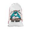 Bleu Reign Personalized Santa Sack Gift Wrap Bag Custom Name Just A Ghoul Halloween Olas Birthday Christmas Reusable view 1