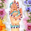 Relieve Stress Worry Anxiety Crystal Bracelet, 8mm beads Healing Crystal Bracelet for Women, Bead Bracelet, Worry Stone Bracelet, Amethyst, Rose Quartz view 4