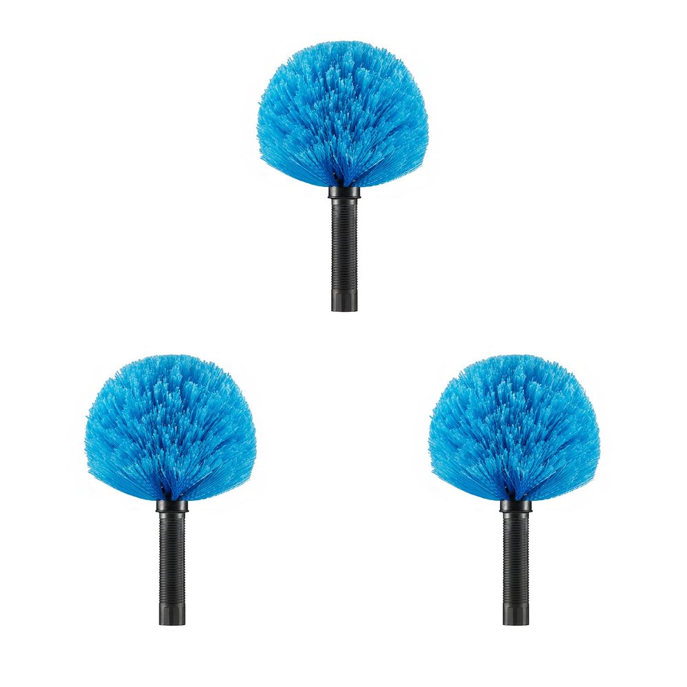 Hicavar 3pcs Screw on Cobweb Duster Replacement Head for Pole (Pole Not Included)