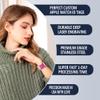 Divoti Laser Engravable Alert ID Badge for Apple Watch Bands, Plated Stainless Steel, Comfortable Stylish and Functional Design -Personalized Fitness Runners ID for Sport Smartwatch ICON-BU/Text view 2
