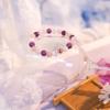 Soul Charms Crystals Healing Crystal Bracelet for Women Feminine, 8mm beads Amethyst, Rose Quartz, Moonstone Bead Bracelet, Purple Pink Stone Jewelry, Gift for Her view 4