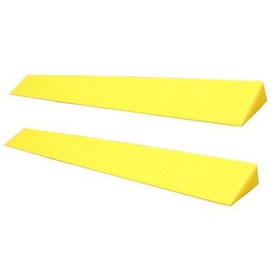 2Packs Floor Sweeper Threshold Bars Step Ramp Climbing Mat Spare Parts Accessories Replacement for Cleaning Robot Elderly Wheelchair (Color : Yellow, Size : 100 * 13 * 6.5CM)