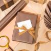 RUSPEPA Chocolate Brown Matte Wrapping Paper - Solid Color Pearly - luster Paper Perfect for Wedding, Birthday, Christmas, Baby Shower -17 Inches X 32.8 Feet view 2
