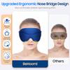 BeHoomi Sleep Mask, Premium Eye Mask for Sleeping, Total Blackout, Superior Soft Comfort, Upgraded 3D Ergonomic Designed Sleeping Mask for Home, Office, Travel, Meditation, Royal Blue view 2