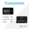 iGuerburn (Upgrade) tSlim X2 Pump Case with 360Rotating Clip, Tandem tSlim Pump Holder Spool Up Excess Tubing, t Slim G4 Pump Accessories t:Holster Smooth Edges Won't Peel Off Screen Cover(Clear) view 2