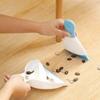 Dust pan Broom Brush Dustpan - Small Broom and Dustpan Set,Mini Broom and Dustpan,Small Dustpan and Brush Set for Home Cleaning, Sofa, Desk, Guinea Pig Cage, Cat Litter etc.Light Blue view 2