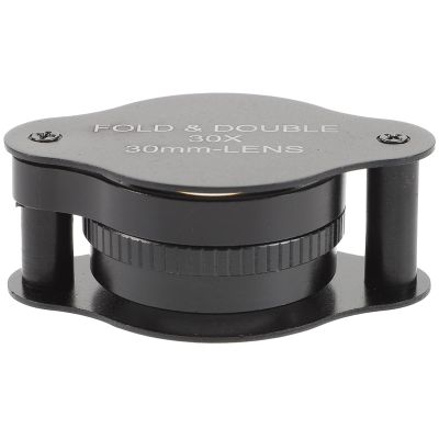 Folding Glass with Rotating Case Portable Magnifier for Reading Jewelry and Maps Optical Glass Lens for Enhanced Clarity and Durability