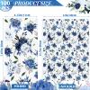 Floral Napkins Disposable Flower Guest Hand Towels Decorative Paper Towels for Bathroom Wedding Birthday Baby Shower Kitchens Table(Navy Blue,100 Pcs) view 2