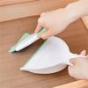 Dust pan Broom Brush Dustpan - Small Broom and Dustpan Set,Mini Broom and Dustpan,Small Dustpan and Brush Set for Home Cleaning, Sofa, Desk, Guinea Pig Cage, Cat Litter etc.Light Green view 2