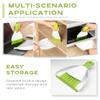 Dust pan Broom Brush Dustpan - Small Broom and Dustpan Set,Mini Broom and Dustpan,Small Dustpan and Brush Set for Home Cleaning, Sofa, Desk, Guinea Pig Cage, Cat Litter etc.Light Green view 3