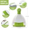 Dust pan Broom Brush Dustpan - Small Broom and Dustpan Set,Mini Broom and Dustpan,Small Dustpan and Brush Set for Home Cleaning, Sofa, Desk, Guinea Pig Cage, Cat Litter etc.Light Green view 4