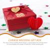 OUNONA 4pcs Wedding Packing Boxes Bridesmaid Gifts Home Supplies Durable present Storage Case Present Storage Holder present Case present Packing Case present Box Bridegroom Storage Box Polyester view 3