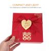 OUNONA 4pcs Wedding Packing Boxes Bridesmaid Gifts Home Supplies Durable present Storage Case Present Storage Holder present Case present Packing Case present Box Bridegroom Storage Box Polyester view 4