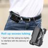 iGuerburn (Upgrade) Tandem tSlim X2 Pump Case with 360Rotating Clip, tSlim Pump Case Spool Up Excess Tubing, t Slim G4 Pump Accessories t:Holster Smooth Edges Won't Peel Off Screen Cover(Black) view 4