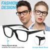 WEMOOTANTS 4 Pack Reading Glasses for Women Men, Large Square Readers 2.5 Black Frame with Spring Hinge, Mens Designer Reader Glasses 1.00 1.25 1.50 1.75 2.00 2.25 2.50 2.75 3.00 3.50 4.00 view 2