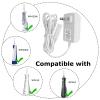 Dental Flossers Charger Replacement for Waterpik WP360 WP462 WP450 WF13 WP100 Water Flosser Power Cord Adapter Replacement PartsWhite view 4
