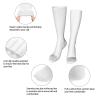 VeJerKK Navy Blue Compression Socks for Women and Men,Lavender Carnation Flowers,Winter Warm Women Socks Best Support for Running,Athletic,Nursing,Travel,Multicolor -20 Inch view 3