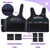 Compression Vest for Kids (Large, Ages 10+) Weighted Vest for Kids Including 6 Removable Weights Purple view 2
