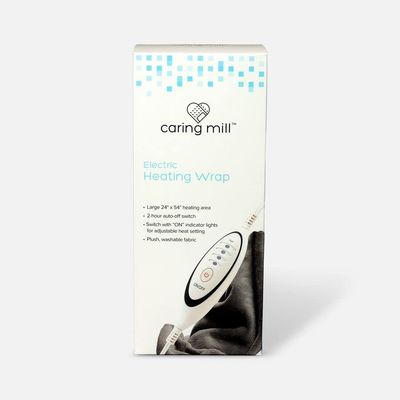 Cara Electric Washable Heating Wrap with Removable Plug | Automatic Shut-Off, Easy to Use, Ultrasoft and Cozy Fabric, Adjustable Heat Settings, Reusable and Reliable Pain Relief, 24" x 54"