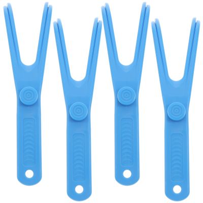 Healifty Reusable Dental Floss Holder Replacement Handles for Teeth Cleaning Oral Care Floss Stick with Comfortable Y Shape Design and Convenient Storage Hook