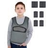 Compression Vest for Kids-Grey, Weighted Vest for Kids Including 6 Removable Weights, (Large, Ages 10+) view 1