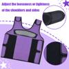 Compression Vest for Kids (Medium, Ages 5 to 9) Weighted Vest for Kids Including 6 Removable Weights Purple view 3
