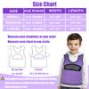 Compression Vest for Kids (Medium, Ages 5 to 9) Weighted Vest for Kids Including 6 Removable Weights Purple view 4
