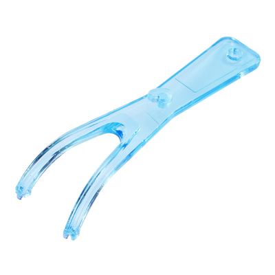 Healifty Dental Floss Holder Rack with Built-in Spool Flat Wire Reusable Flosser Compact Size 4.33X1.18X0.51In for Effective and Prevention