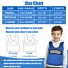 Compression Vest for Kids (Small, Ages 2 to 4) Weighted Vest for Kids Including 6 Removable Weights Navy Blue view 4